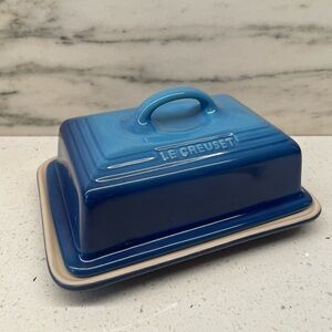 Le Creuset Butter Dish Ombre Azure Blue NWT